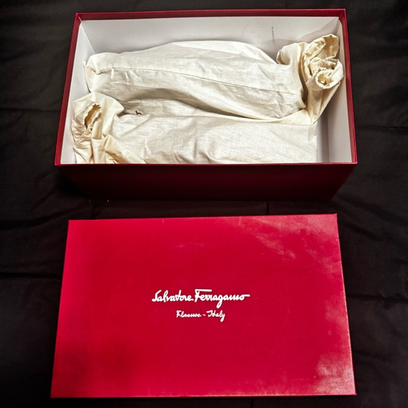 New Salvatore Ferragamo Sardegna Drivers Men's Black Shoes Size 7 1/2 - Picture 3 of 13